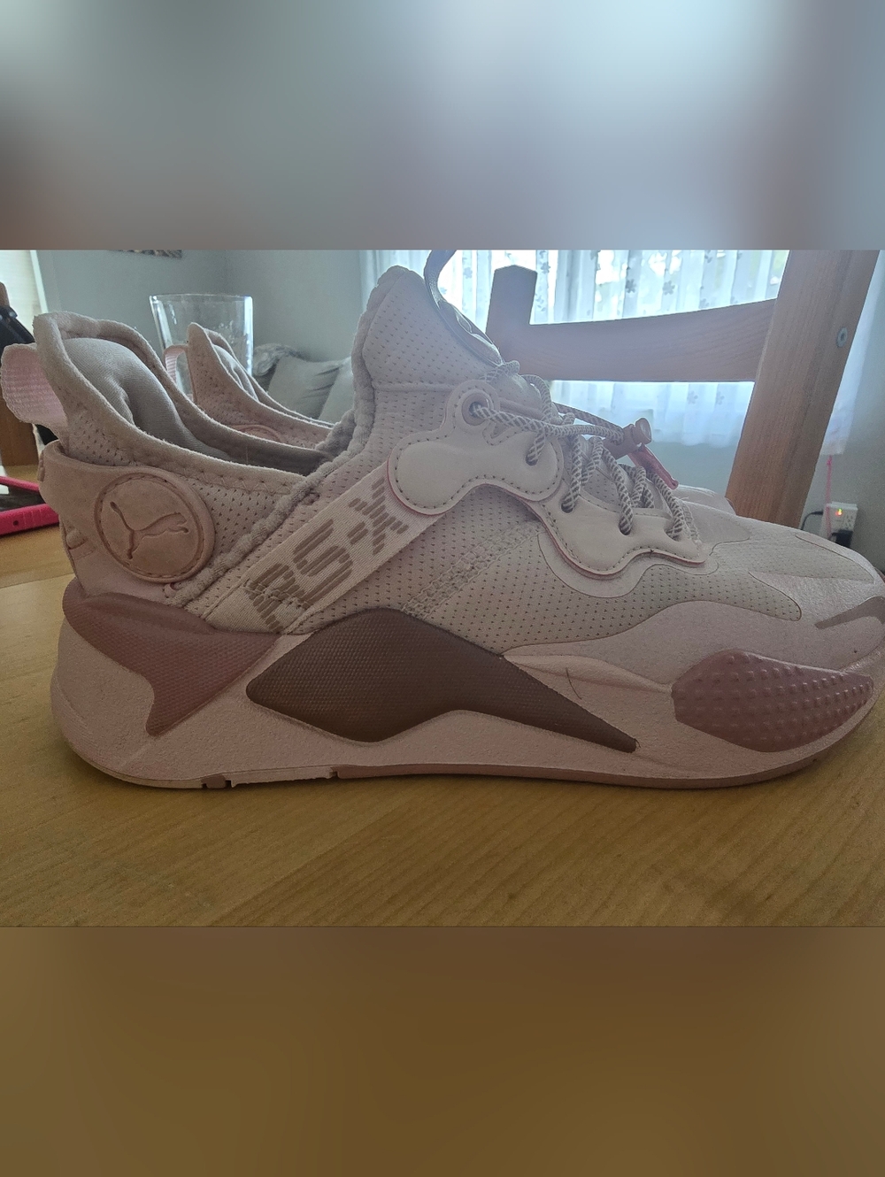 Puma Women’s Pink Chunky-Track Sneakers